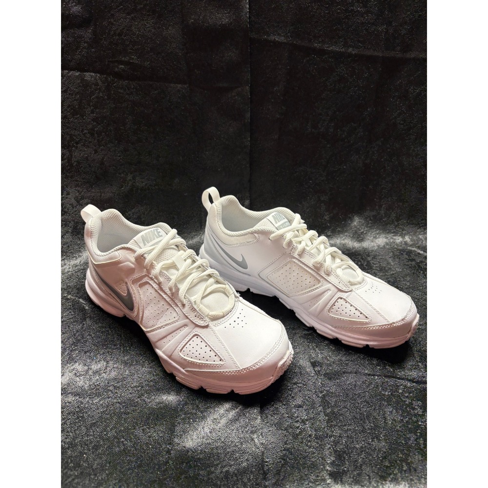 Nike T-Lite XI Mens Training Shoes White Metallic Silver 610232-101 Size‎ 9